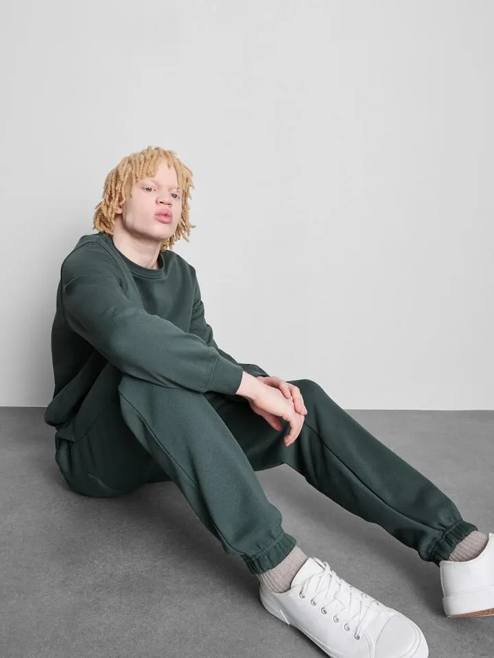 Pantalon de jogging avec bords-côtes