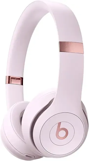 Beats Solo 4 - Wireless On-Ear Bluetooth Headphones, Up to 50-Hour Battery Life, Ultra-Lightweight Comfort, Powerful and Balanced Sound, Apple & Android Compatible - Cloud Pink