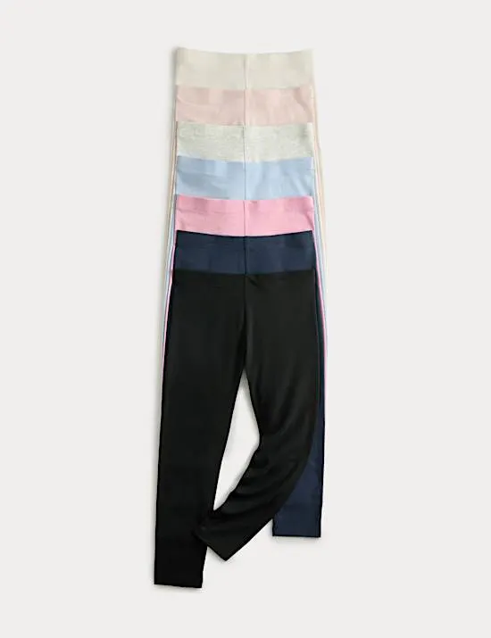 7 Pack Cotton Rich Leggings (2-8 Yrs)