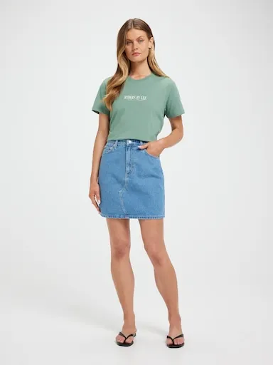 Riders By Lee Hi Girlfriend Skirt In Bolt Of Blue
