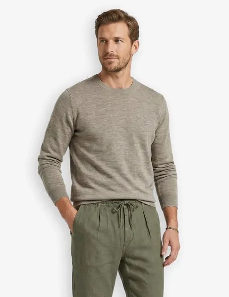 Cool Wool Sweater Iq Ecru/Light Sand