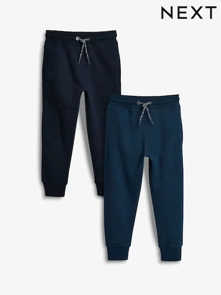 Black/Grey Slim Fit Joggers 2 Pack (3-16yrs)