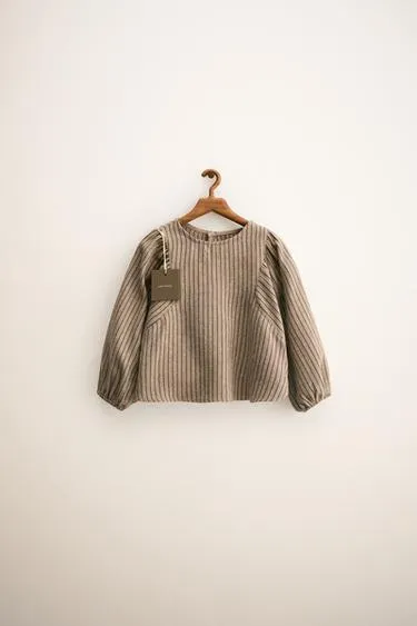 ZARA TIMELESS - STRIPED OVERSIZED BLOUSE