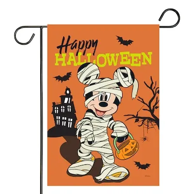 Mickey Happy Halloween 1.44-ft W x 2.91-ft H Halloween Garden flag Kit