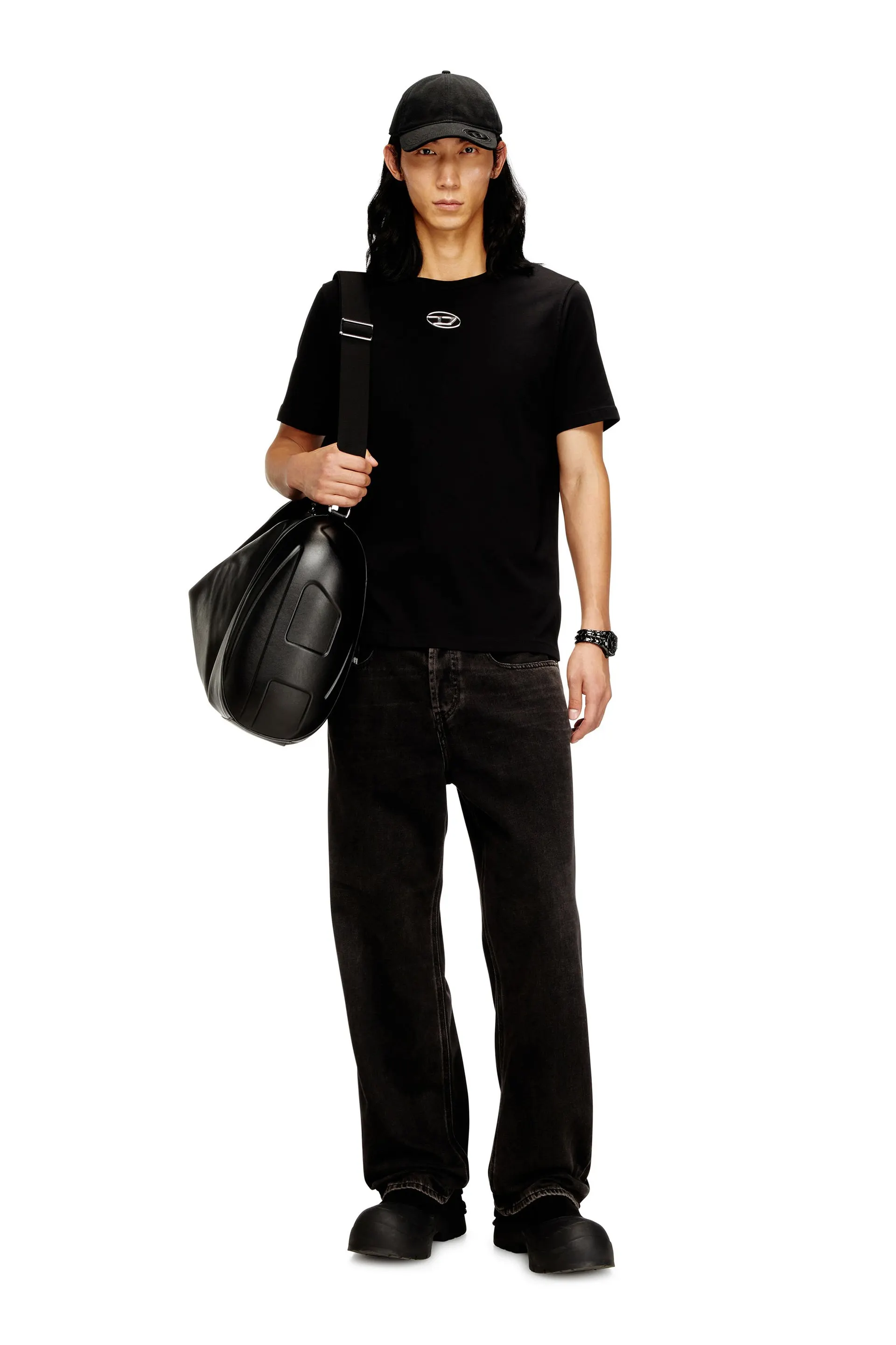 T-shirt with metallic Oval D