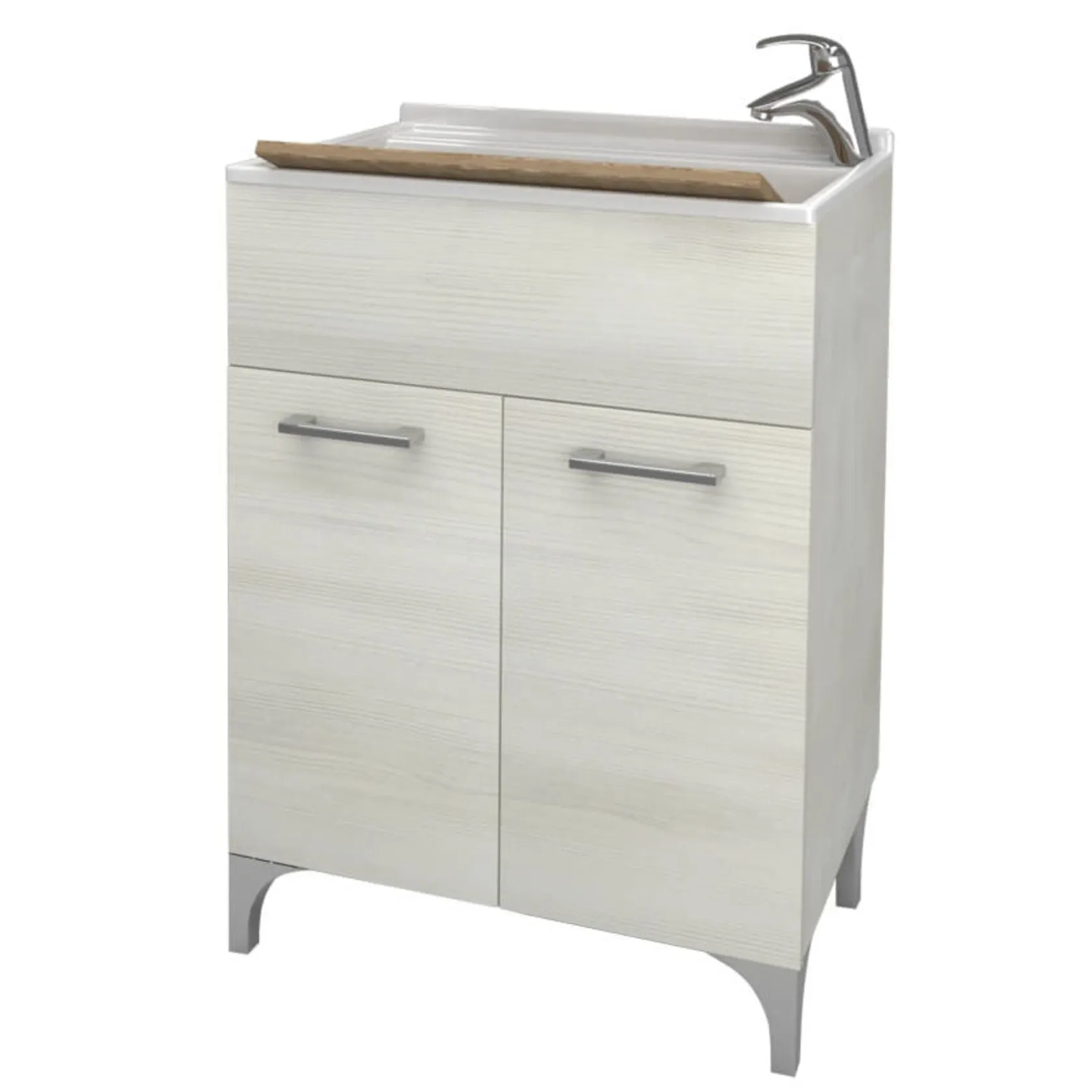 Lavatoio rovere bianco