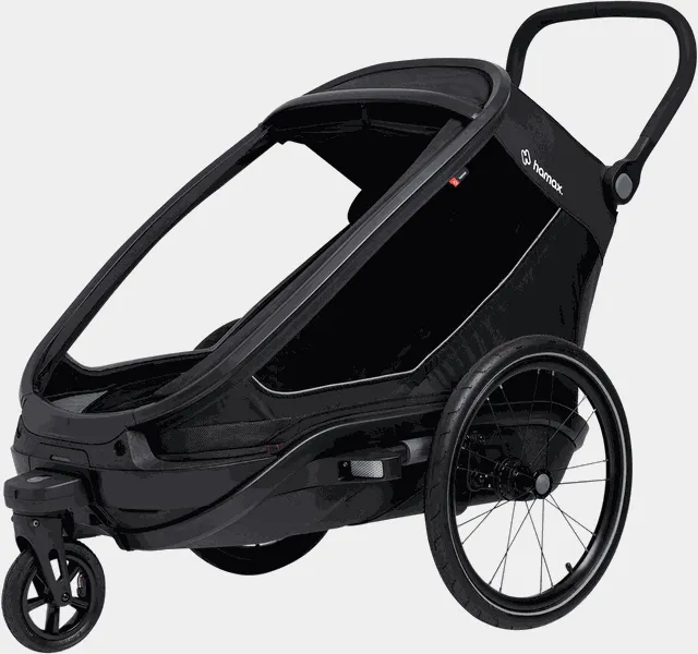 Outback Next Double Kidstrailer, sykkelvogn - Svart