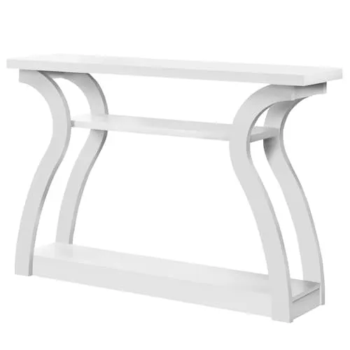 Monarch Specialties Accent Table, Console, Entryway, Narrow, Sofa, Living Room, Bedroom, Laminate, White, Contemporary