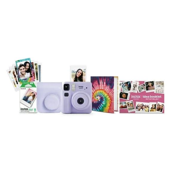 Best seller Fujifilm instax Mini SE Instant Camera Bundle with Case, 10 Pack Film, Album, and Frame Stickers, Lavender (Value Bundle) $79.48 Was $92.48