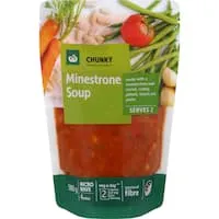woolworths soup minestrone Pouch 500g