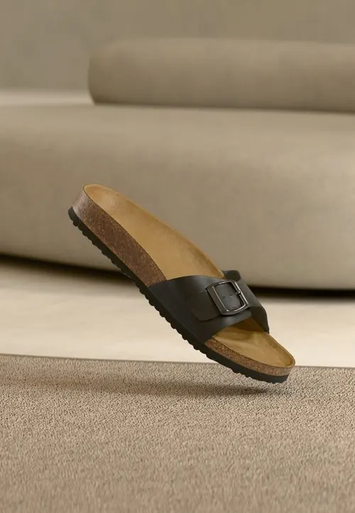 LEATHER - Mules - black