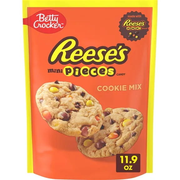 Betty Crocker Peanut Butter Cookie Mix, REESE's PIECES Minis & Chocolate Chips, 11.9 oz $3.28 27.6 ¢/oz