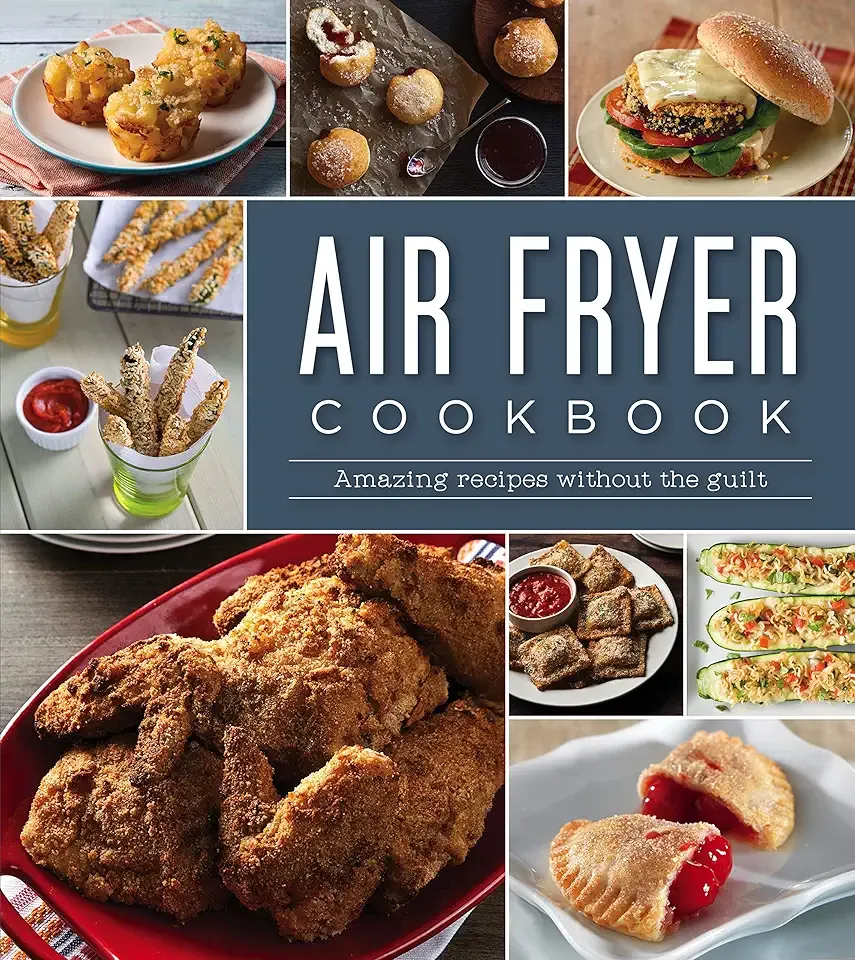 Air Fryer Cookbook - 3-Ring Binder: Tabbed Sections, Full-Color Photos, Splash Guards | 200+ Recipes | Add Your Own Recipes | Time & Temp Guide Included | Great Gift for Home Cooks