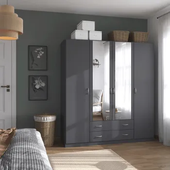 Kleerkast SKANA Grijs B181