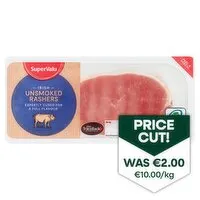 SuperValu Unsmoked Back Rasher (200 g) Open Product Description