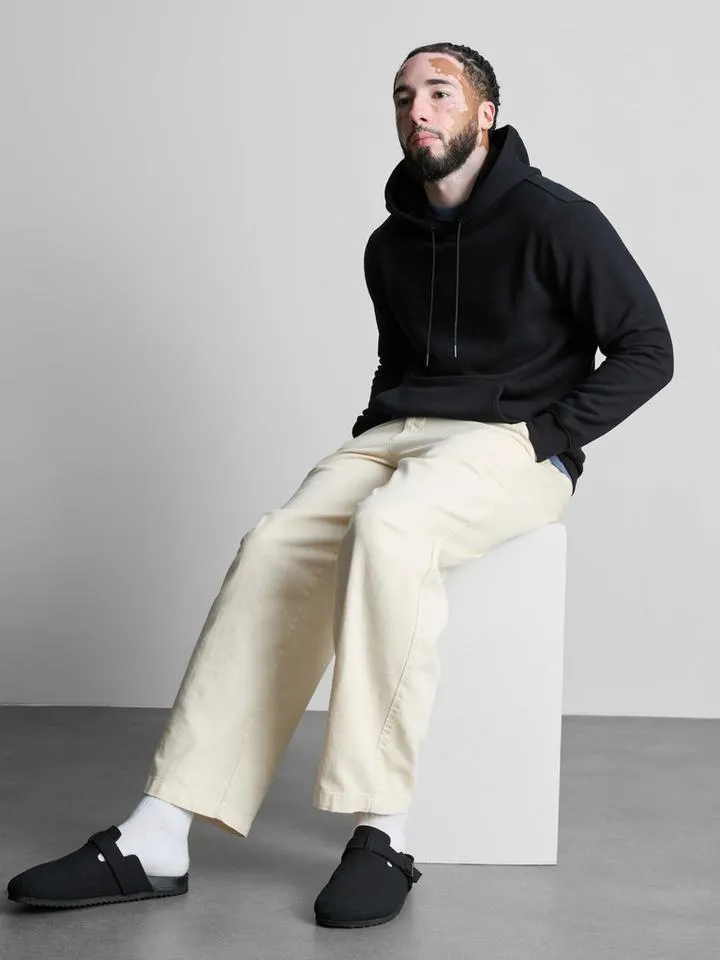 Sweat à capuche en mélange de coton