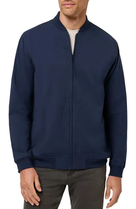 Stretch Cotton Bomber Jacket