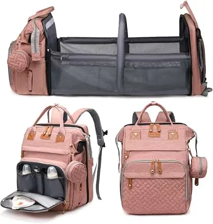 Jeryswet Baby Diaper Bags with Changing Station, Water…