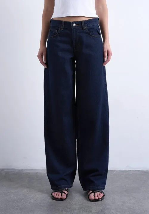 Wide-fit TSCINCH Low rise Wide Leg Fit - Wide leg - dark blue denim