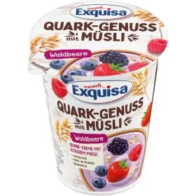 Quark-Genuss mit Hafer, Waldbeere