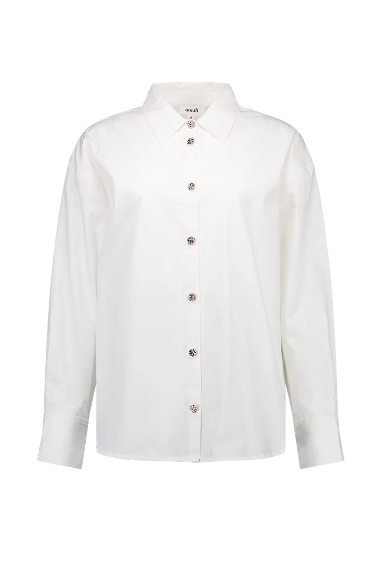 Witte katoenen blouse