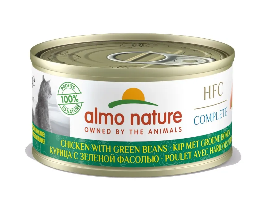 HFC Complete Cats 70g Kip en groene bonen