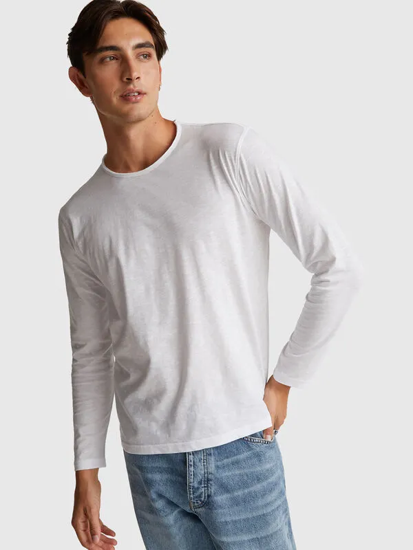 Long sleeve t-shirt in 100% cotton