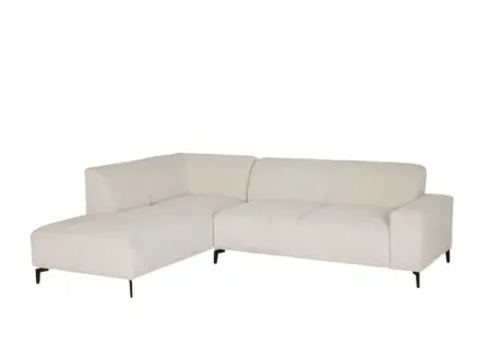 Hoeksalon Eddy 267x206cm - stof - ecru