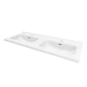 Plan vasque céramique "Aruna" L. 121 x P. 46,7 cm
