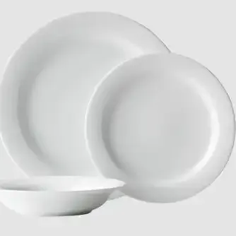 Noritake Arctic White Fine Porcelain Dinner Set 12 Piece
