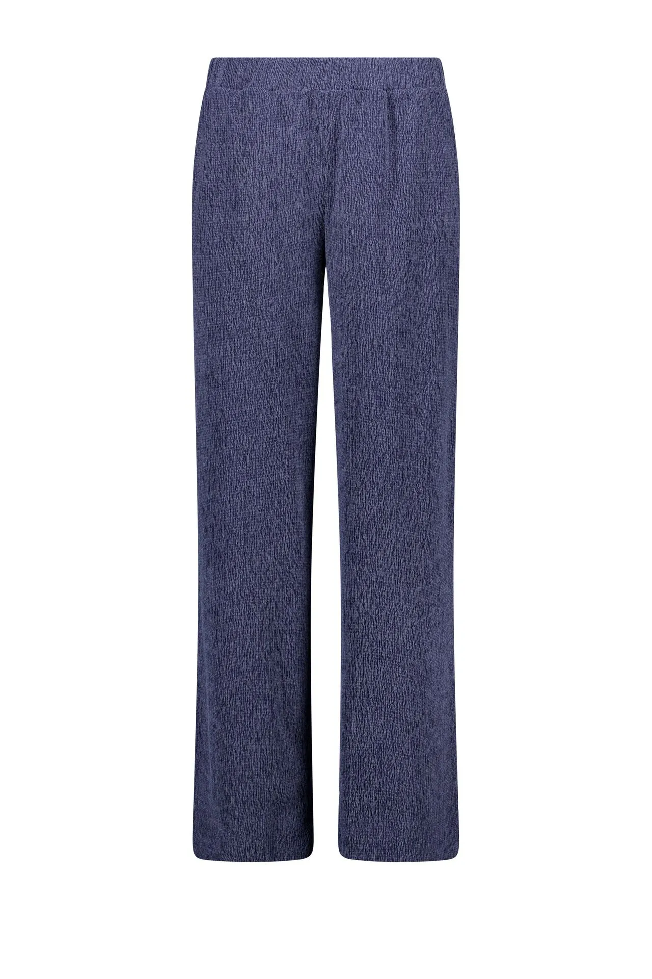 Wide fit broek | Donkerblauw