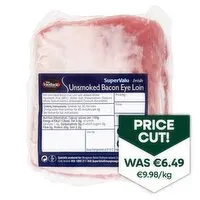 SuperValu Fresh Irish Unsmoked Bacon Eye Loin (650 g) Open Product Description