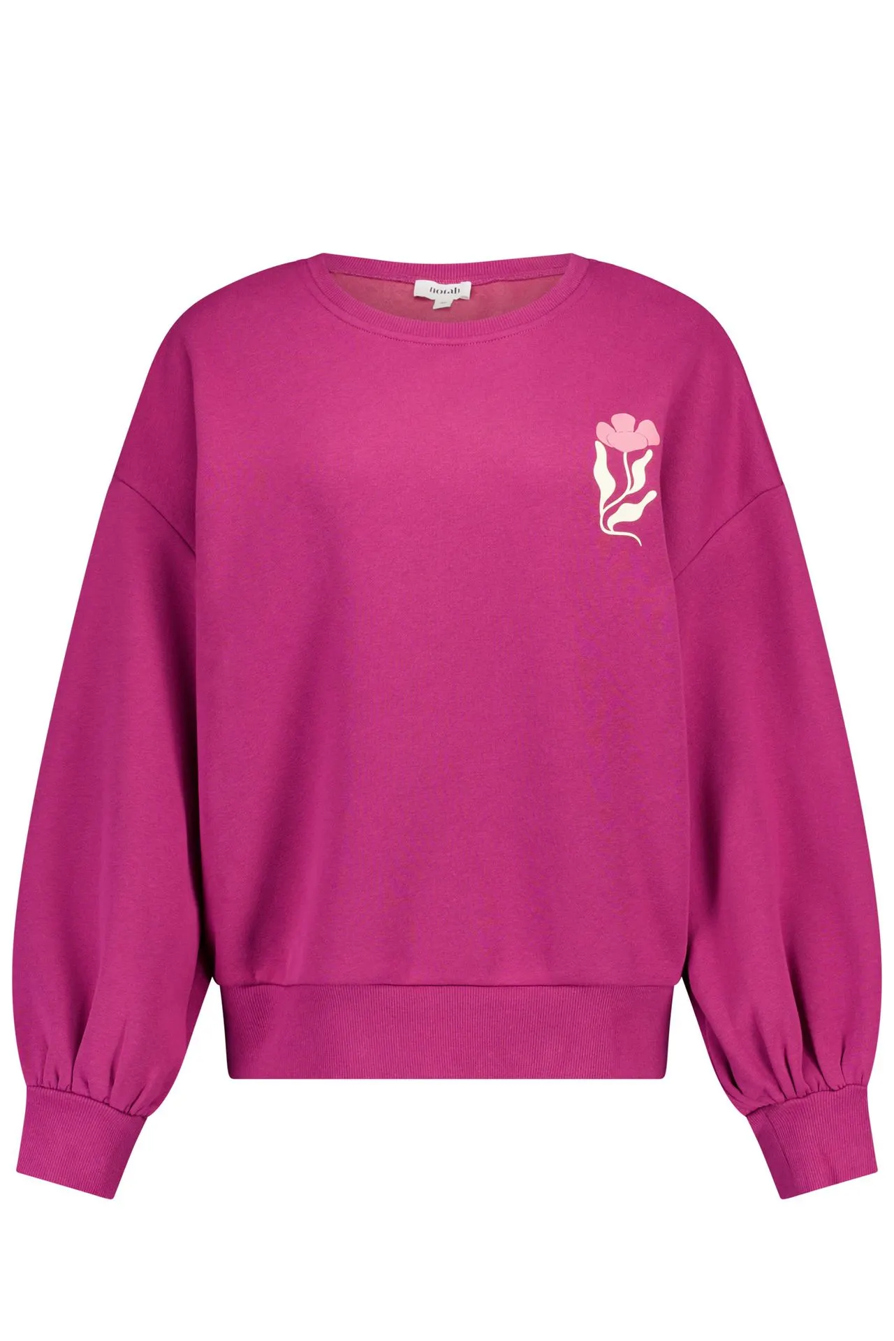 Roze sweater met bloemen