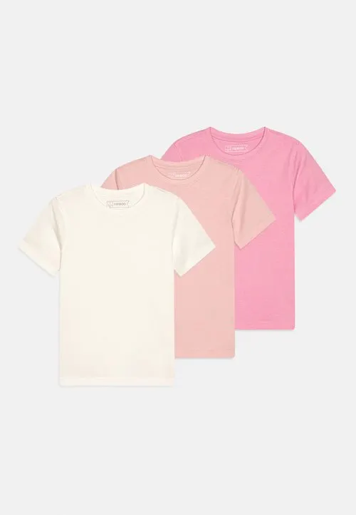 3 PACK UNISEX T-SHIRT - T-shirts - white/light pink/lilac