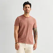 mutual weave Mens Round Neck Short Sleeve T-Shirt