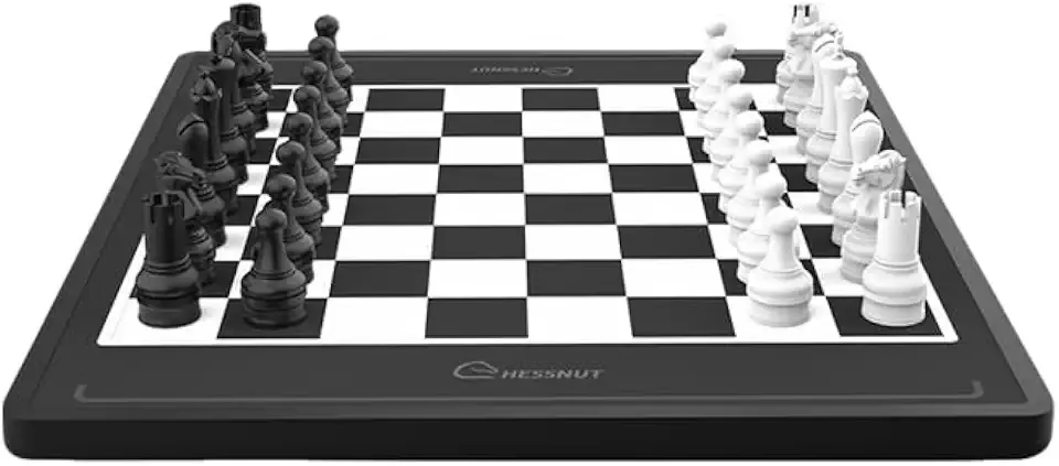 Chessnut Move – Robotic Chessboard with Plastic Pieces, Self-Moving Pieces Simultaneously, Full Piece Recognition, Built-in Chess Engine, Voice Control & Video Integration