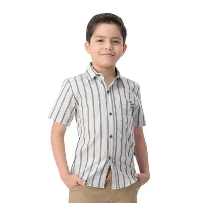 Camisa Hummo Niño Manga Corta Diseño De Rayas