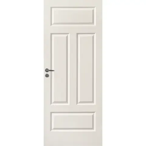 Innerdør tradisjon formpresset kompakt 4 speil 90x210 hvit s0502-y