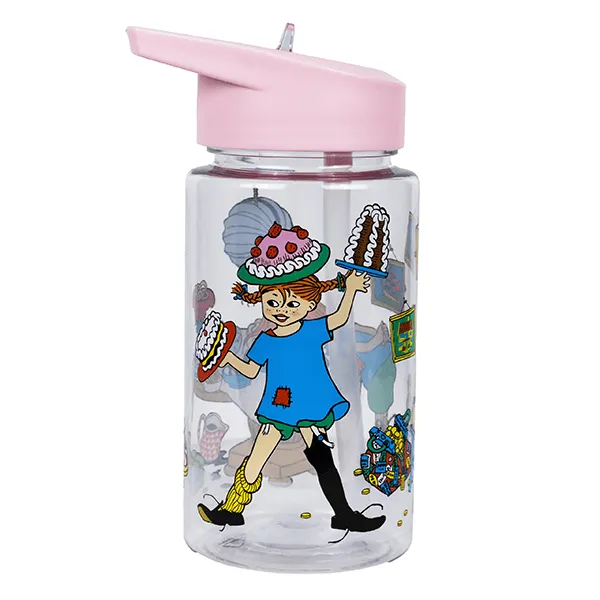 Rätt Start | Pippi Birthday | Vannflaske | Rosa