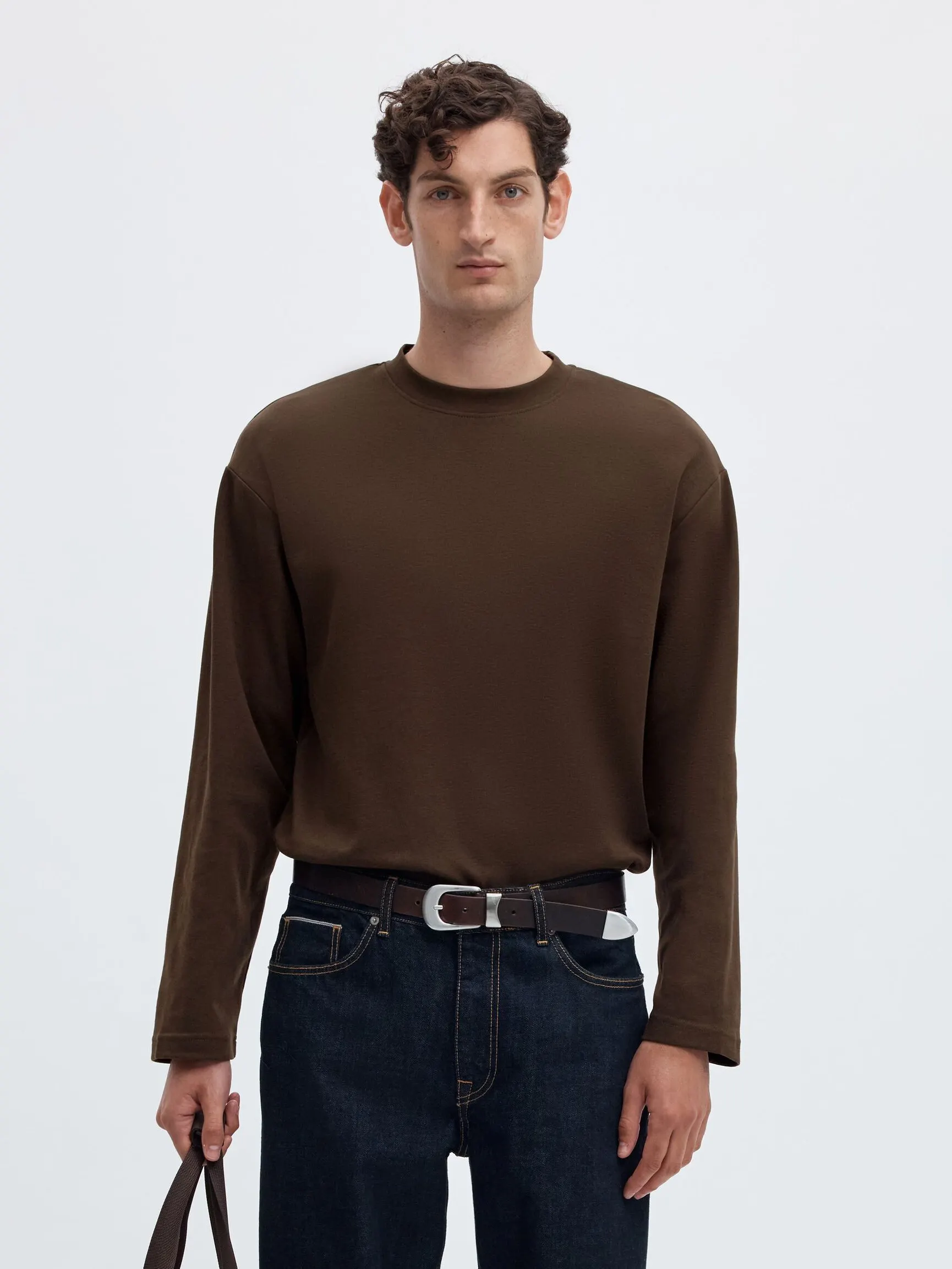 LOOSE FIT LANGERMET T-SKJORTE