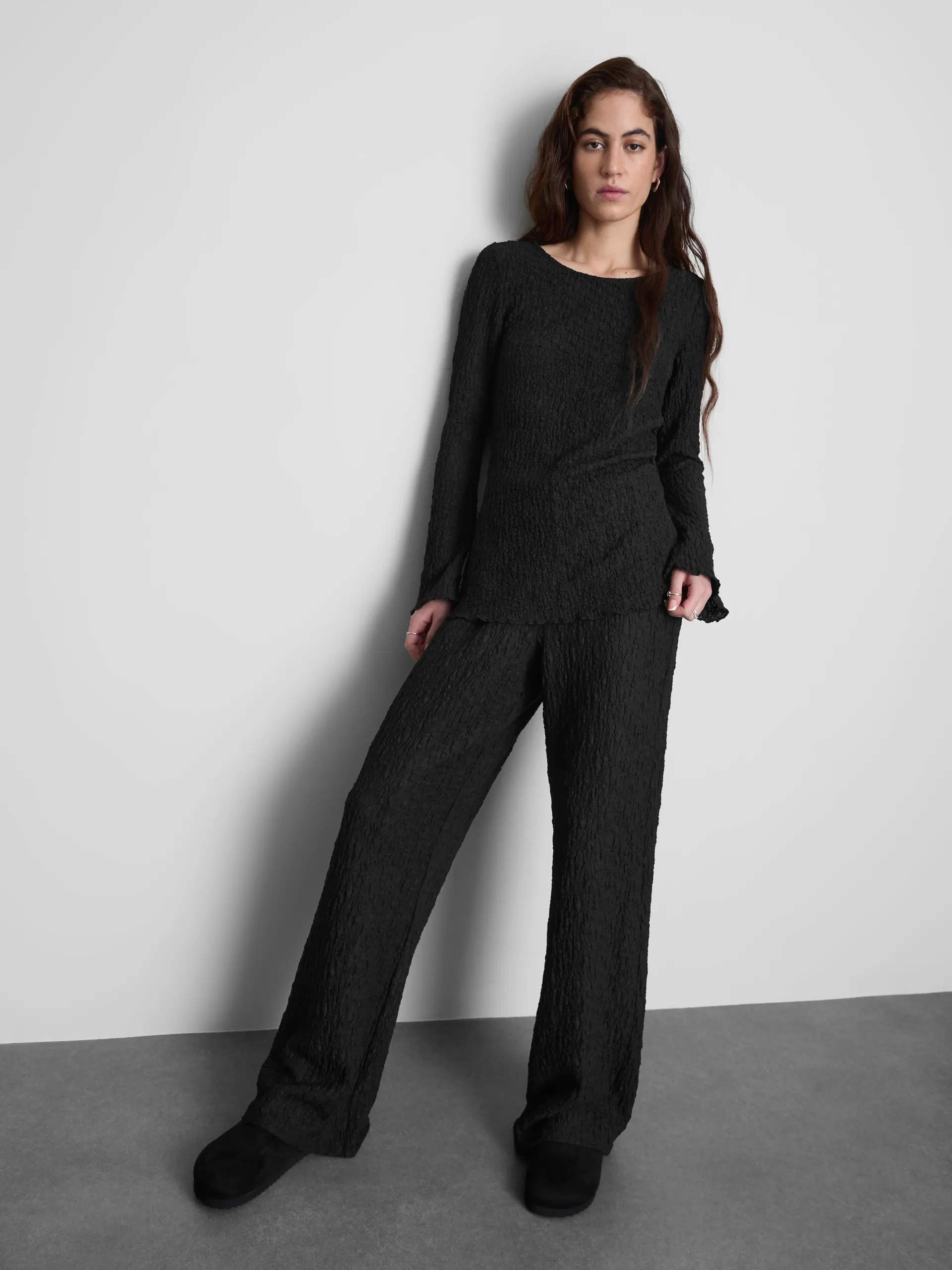 MAJOR FIND | Pantaloni larghi increspati