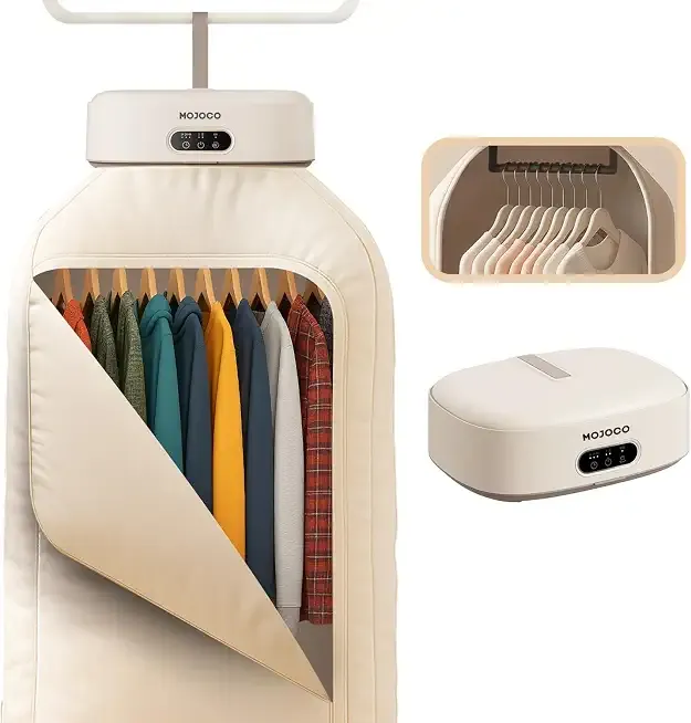 MOJOCO Portable Clothes Dryer - 600w Compact Dryer for Apartment, Travel