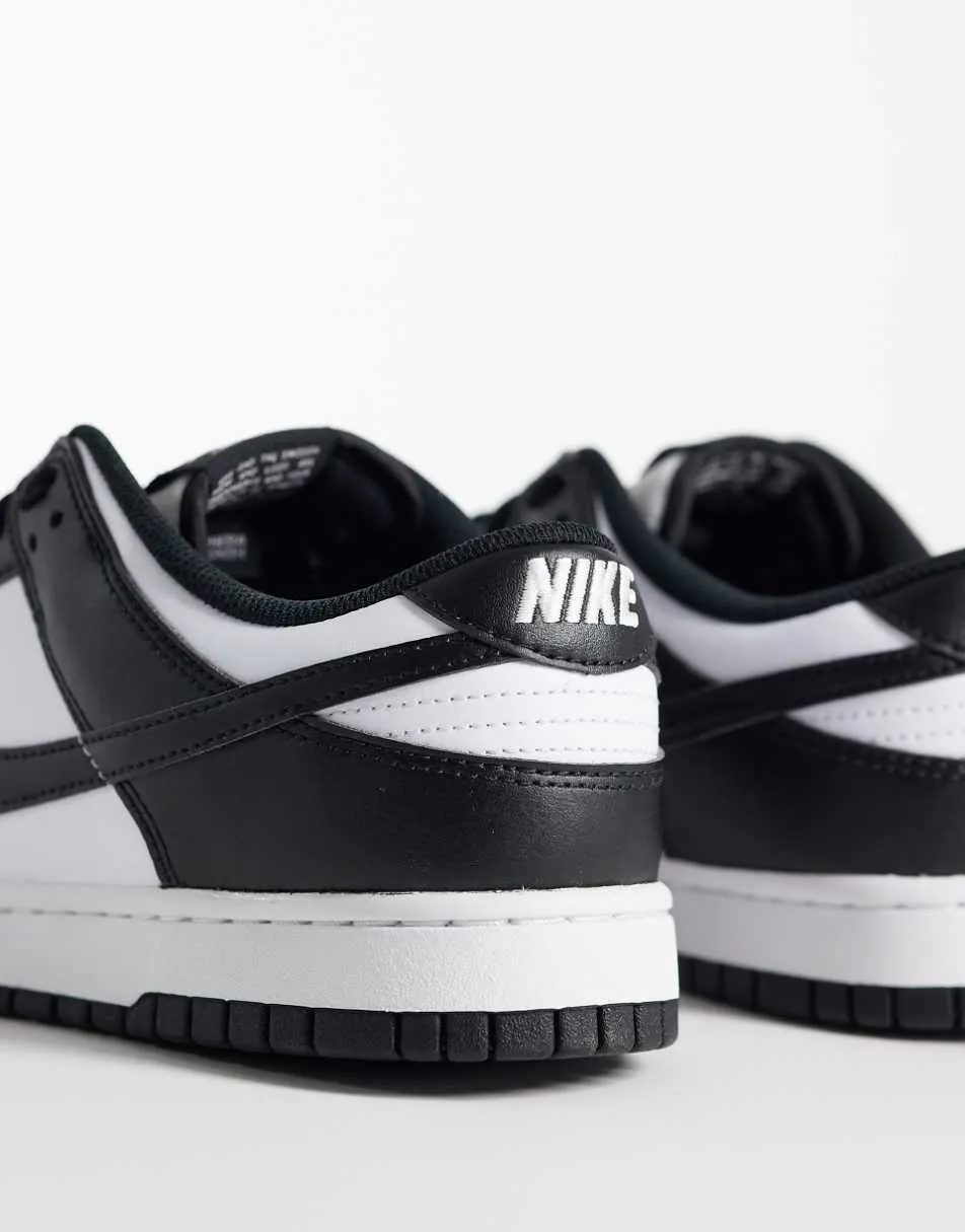 Nike Dunk low retro trainer in black and white