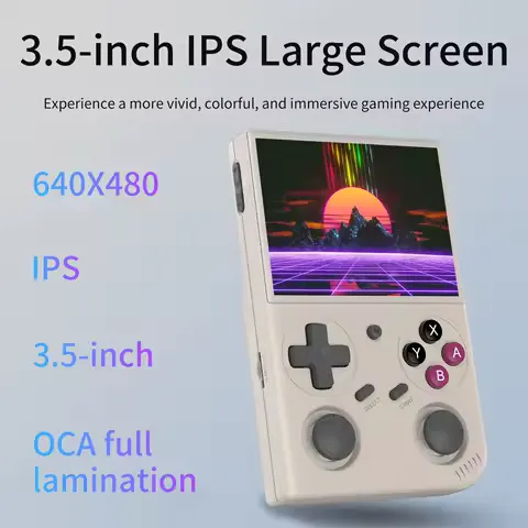 BATLEXP G350 Handheld Game Console 3.5'' IPS Screen Linux System Dual Joystick Vibration Motor Retro Portable Video Console Gift