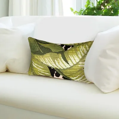 Marina Green Rectangular Indoor Decorative Pillow