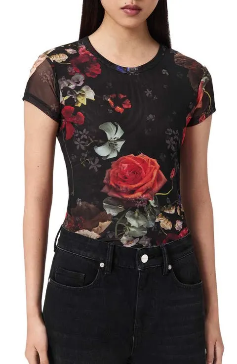AllSaints Ellie Mesh T-Shirt