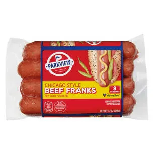 Chicago Style Beef Franks, 12 oz
