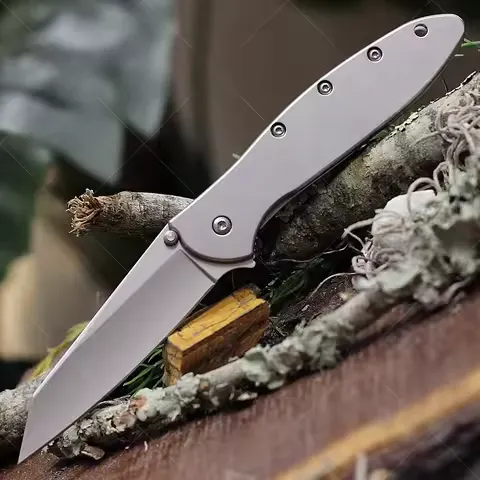KS 1660 Random Leek Assisted Opening Ken Onion Folding Pocket Lock Knife Outdoor Camping Hiking EDC Hand Knife