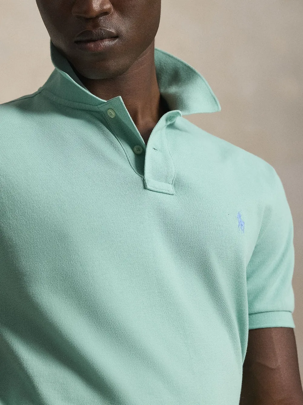 CUSTOM SLIM MESH POLO SHIRT