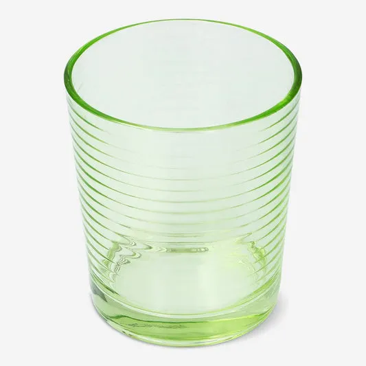 Green drinking glass - 390 ml